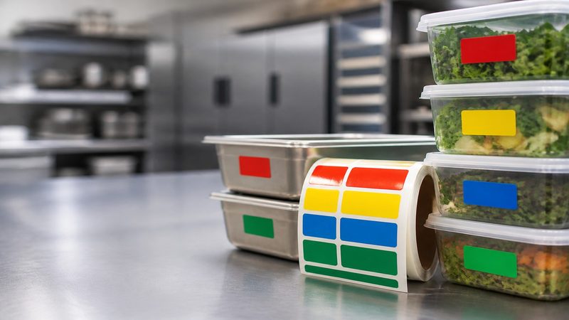 Removable Labels for Catering Batch Control: Colour-Coding Saves Errors in Multi-Shift Kitchens