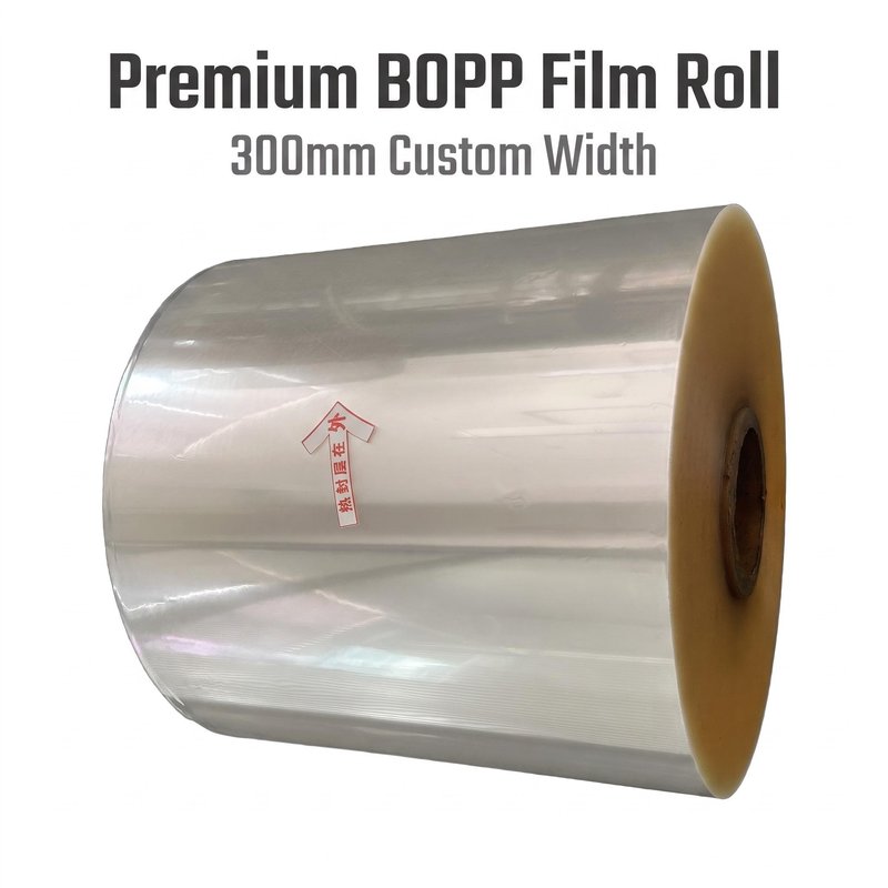 Custom 300mm BOPP Heat-Seal Film Roll – Food-Grade 30 Micron, Factory Direct - image 1
