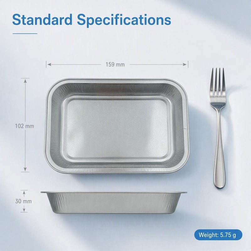 Model 380-23 Heavy-Gauge Aluminum Foil Food Container – Oven-Ready, Bulk OEM - image 2