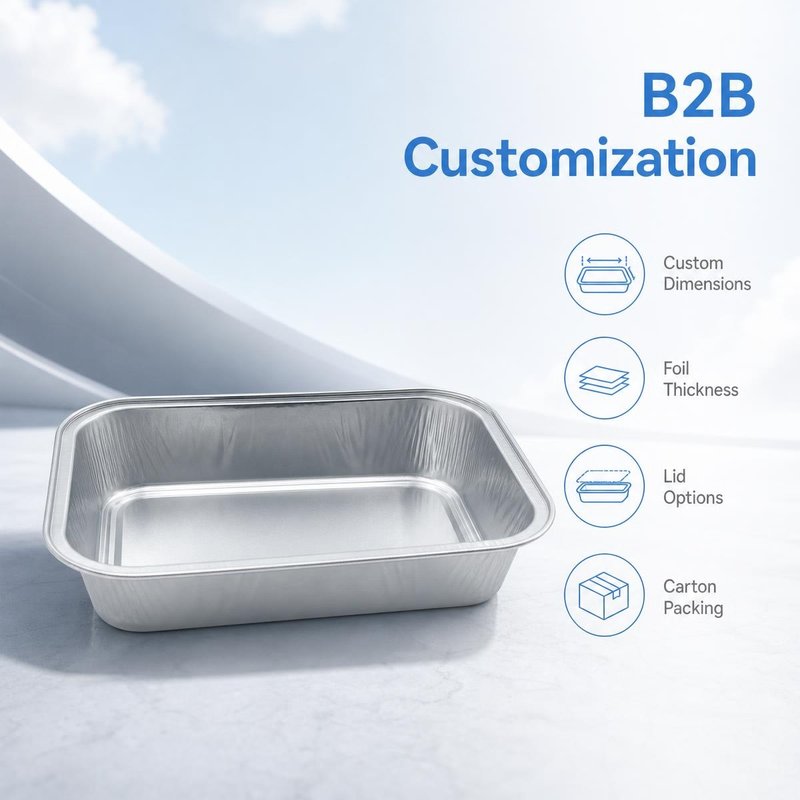 Model 380-23 Heavy-Gauge Aluminum Foil Food Container – Oven-Ready, Bulk OEM - image 3