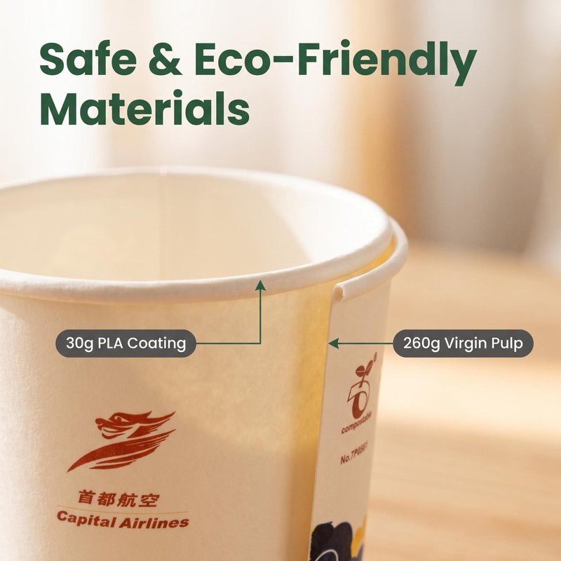Custom PLA-Coated 8 oz Paper Cup – Eco-Friendly Hot &amp;amp;amp;amp;amp;amp; Cold Beverage Cup - image 4