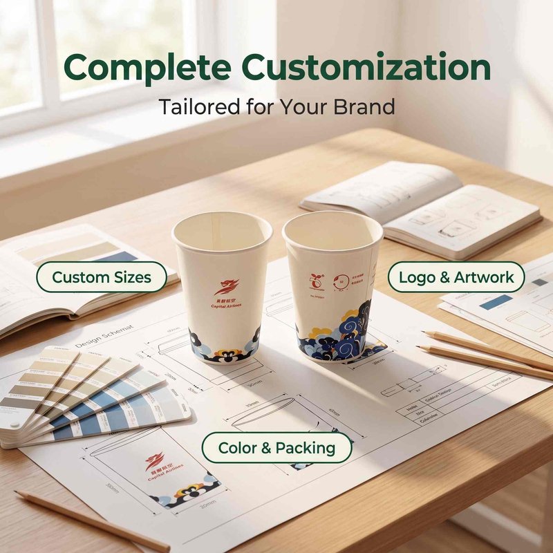 Custom PLA-Coated 8 oz Paper Cup – Eco-Friendly Hot &amp;amp;amp;amp;amp;amp; Cold Beverage Cup - image 5