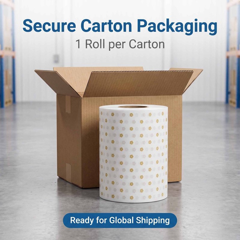 Custom Printed Paper-Based High-Temp Heat-Seal Film – 300mm Kraft BOPET Roll - image 7