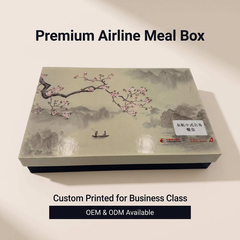 Custom Printed Chinese-Style Business-Class Airline Meal Box – Premium OEM - image 1