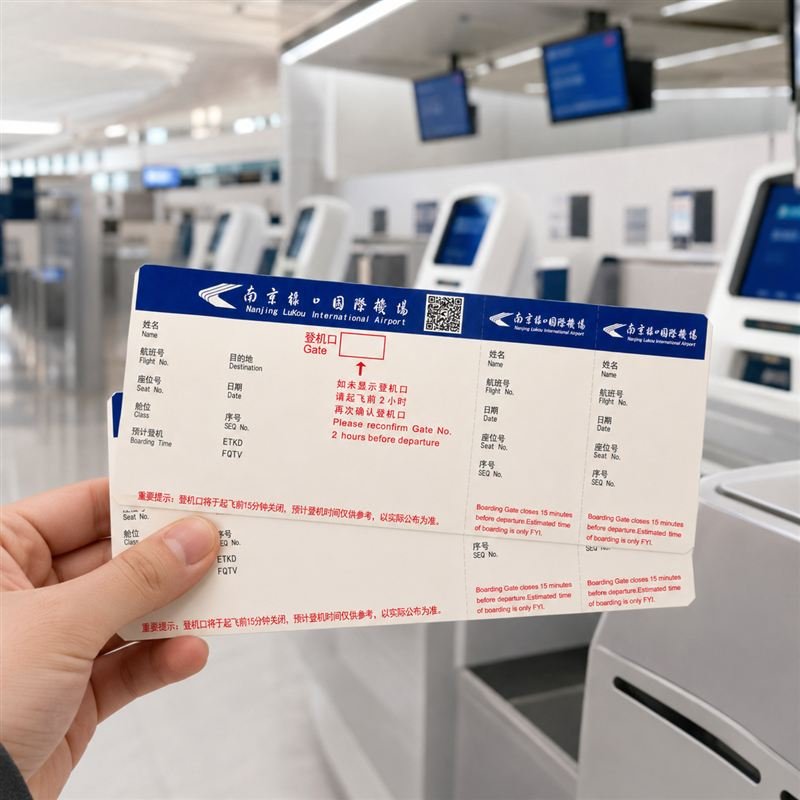 Custom Printed Three-Proof Direct Thermal Airline Boarding Pass – 190gsm Bulk OEM - image 6